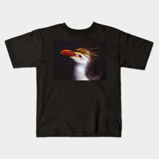 Royal Penguin Portrait Kids T-Shirt